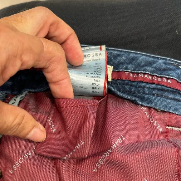 Tramarossa Leonardo Slim Fit Soft Touch 5-pocket Jeans, Men's Sz 36 - Picture 9 of 16